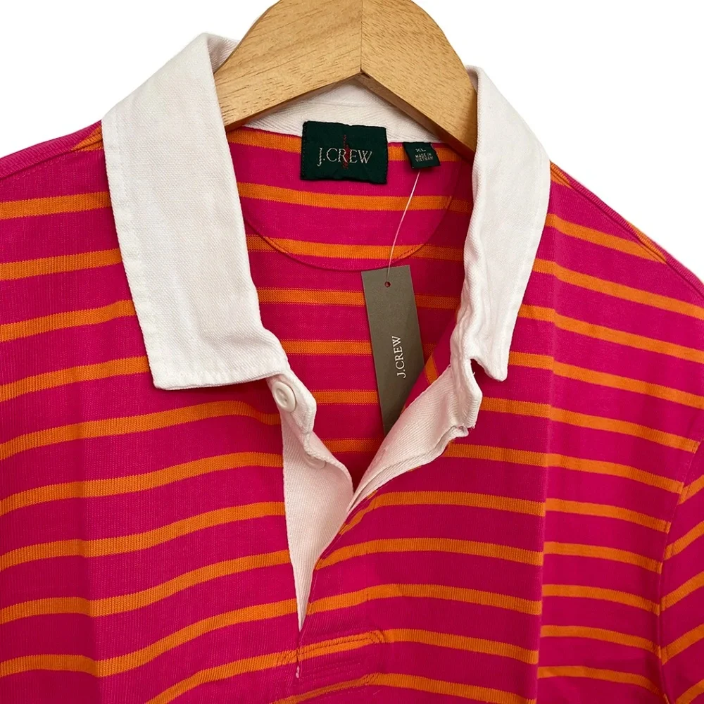 J. Crew Mens Short Sleeve Rugby Shirt XL NWT